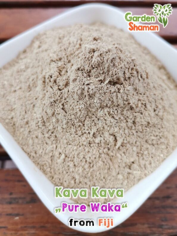 GardenShaman.eu Kava Kava Piper methysticum powder, Pulver gemahlen, Pure Waka