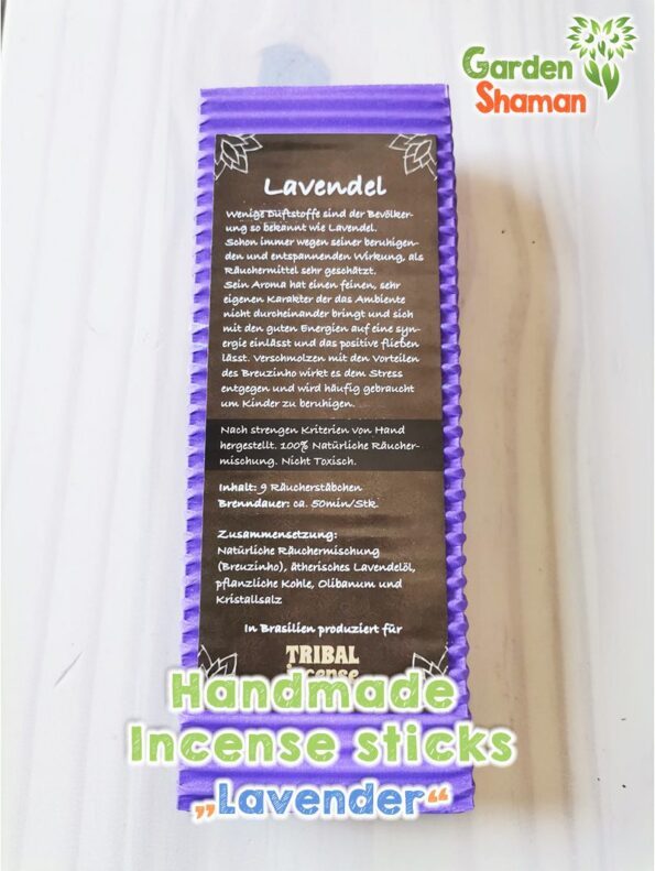 GardenShaman.eu Handmade incense sticks Lavender Lavender